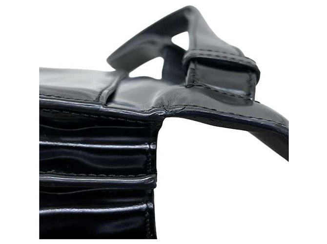 Bolso de hombro de cuero negro Prada - vista 11