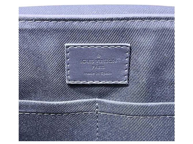 Borsa a spalla in pelle blu navy Louis Vuitton - vista 5