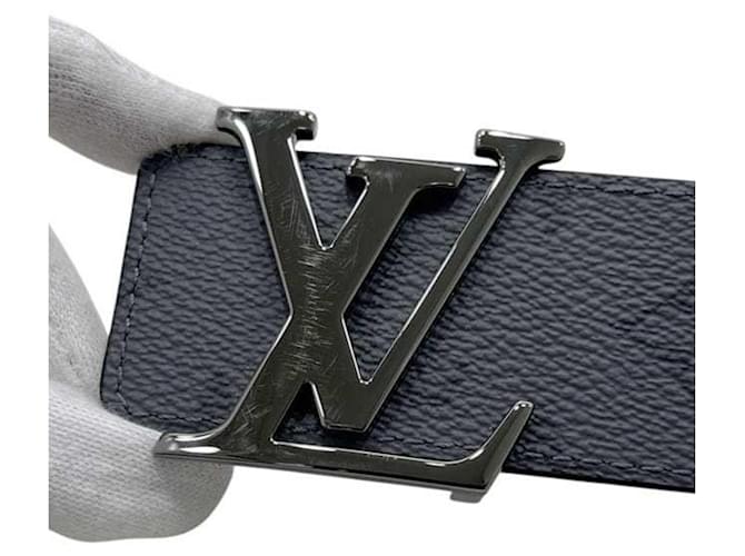 Cintura Monogram Eclipse Louis Vuitton Marrone Nero - vista 5