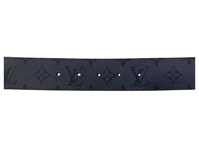 Cintura Monogram Eclipse Louis Vuitton Marrone Nero - vista 7