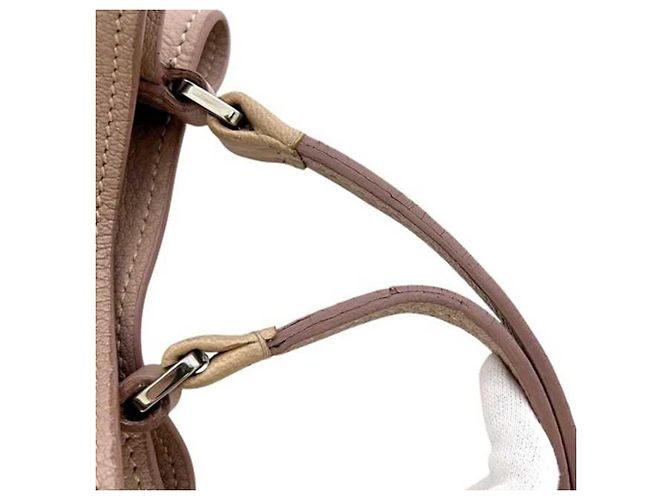 Borsa a spalla Miu Miu rosa e argento - vista 10