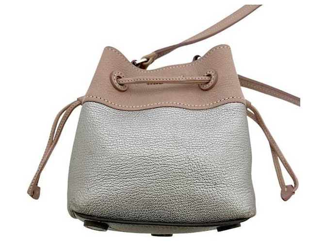 Borsa a spalla Miu Miu rosa e argento - vista 5