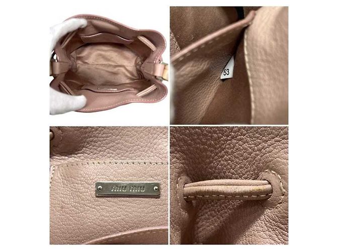 Borsa a spalla Miu Miu rosa e argento - vista 6