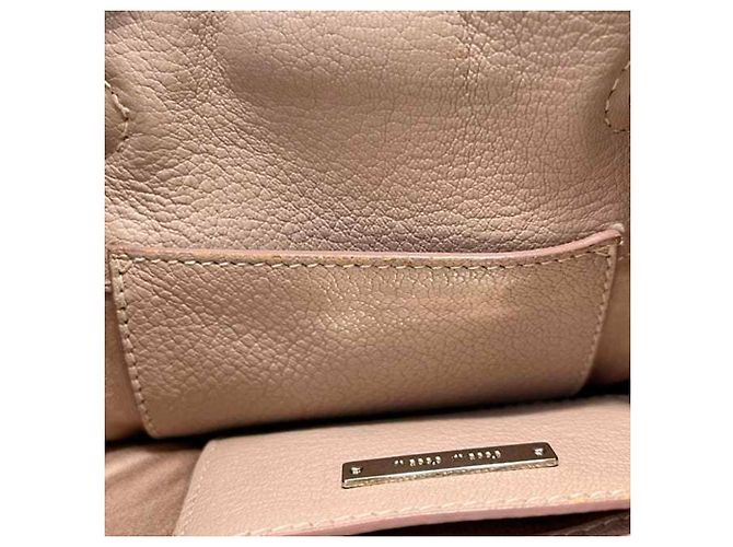 Borsa a spalla Miu Miu rosa e argento - vista 7