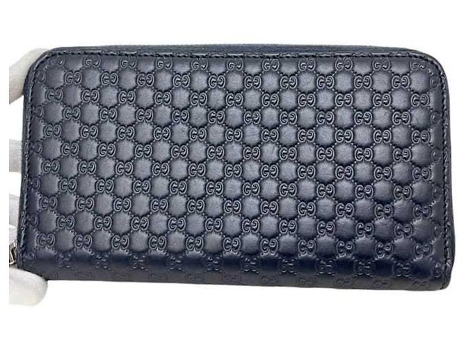 Gucci Navy Leder Langbörse Marineblau - Ansicht 10