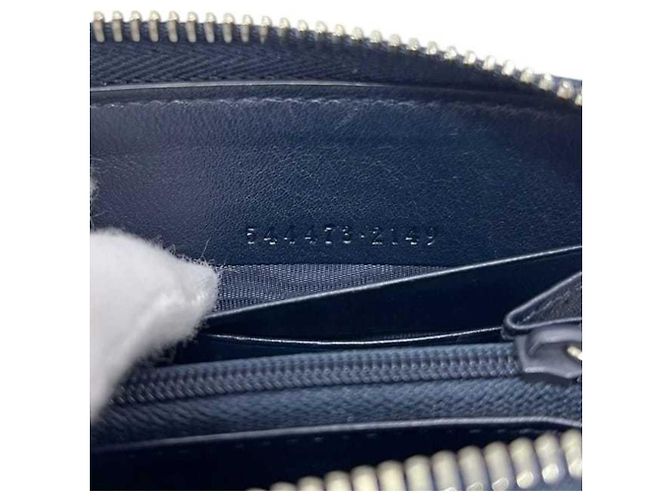 Gucci Navy Leder Langbörse Marineblau - Ansicht 4