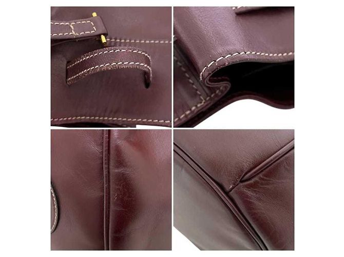 Borsa a Spalla in Pelle Bordeaux Cartier Bordò - vista 6