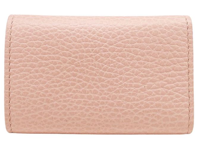 Marmont Estuche de Llaves de Cuero Rosa Gucci - vista 2