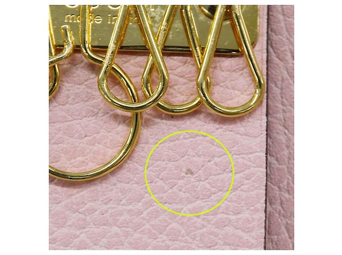 Marmont Estuche de Llaves de Cuero Rosa Gucci - vista 9