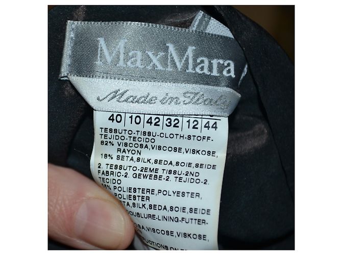 Abito Max Mara in seta e viscosa marrone - vista 5