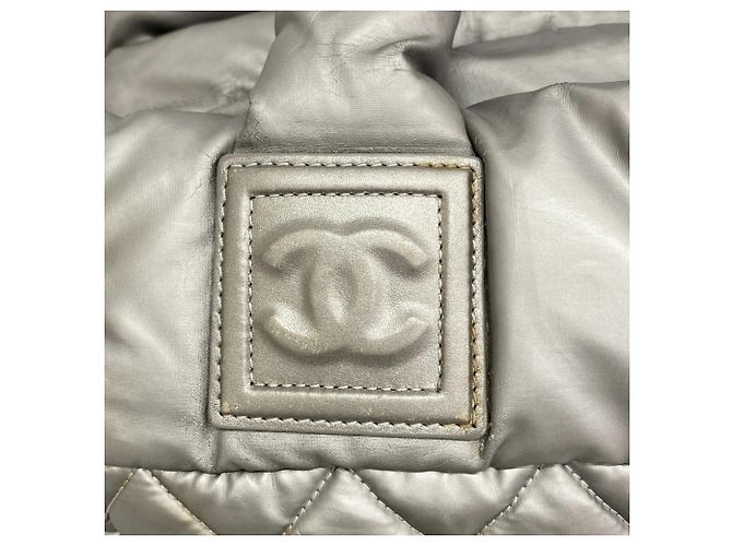 Chanel Coco Cocoon Nylon Tote Bag Silber - Ansicht 10