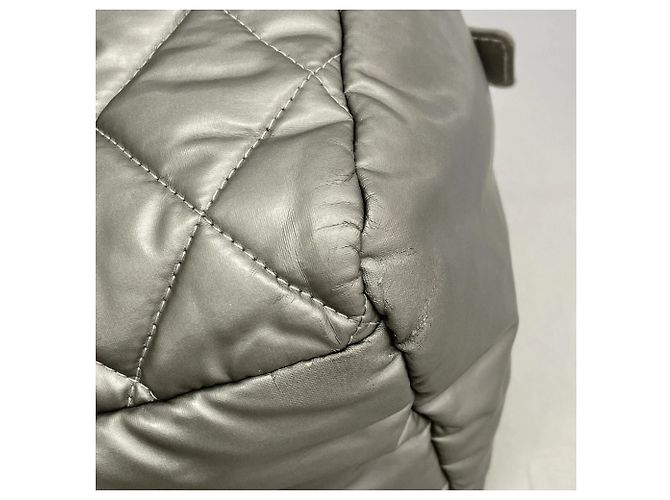 Chanel Coco Cocoon Nylon Tote Bag Silber - Ansicht 11