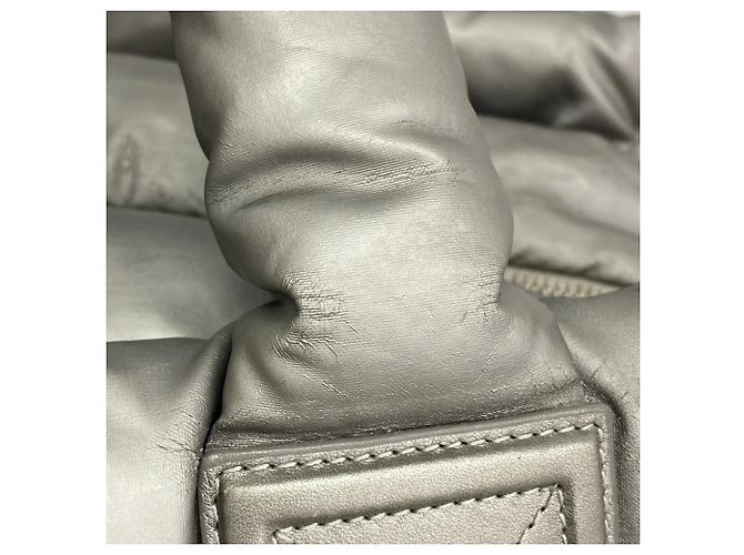 Chanel Coco Cocoon Nylon Tote Bag Silber - Ansicht 12
