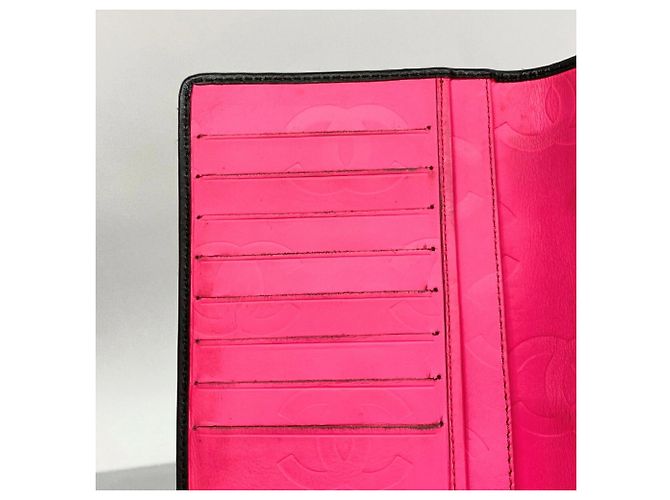 Chanel Cambon Langbörse aus Lammleder Schwarz - vista 7