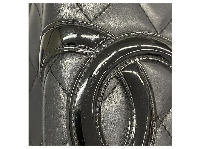 Chanel Cambon Langbörse aus Lammleder Schwarz - vista 8