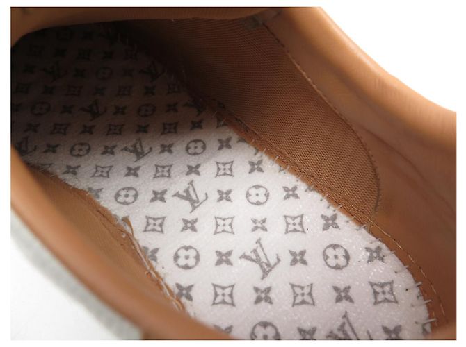 SNEAKER LOUIS VUITTON BEVERLY HILLS CUOIO MONOGRAM EMPREINTE 10 44.5 Crudo - vista 13