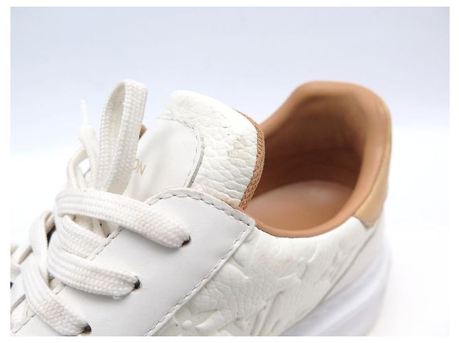 SNEAKER LOUIS VUITTON BEVERLY HILLS CUOIO MONOGRAM EMPREINTE 10 44.5 Crudo - vista 15