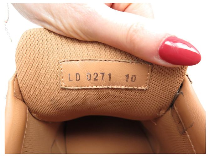 SNEAKER LOUIS VUITTON BEVERLY HILLS CUOIO MONOGRAM EMPREINTE 10 44.5 Crudo - vista 18
