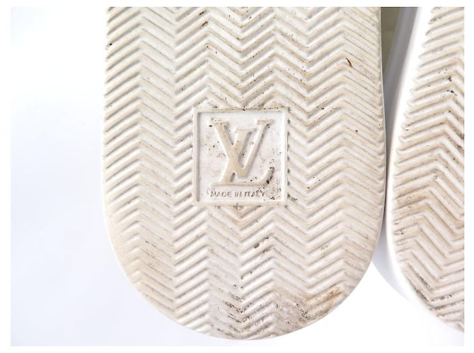 SNEAKER LOUIS VUITTON BEVERLY HILLS CUOIO MONOGRAM EMPREINTE 10 44.5 Crudo - vista 5