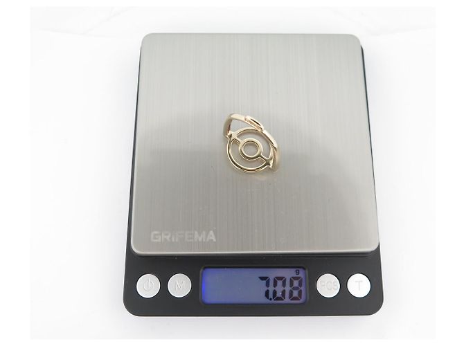 Ring Hermès NUOVO ANELLO PER SCIARPA HERMES ETRIER SAUMUR IN ACCIAIO DORATO D'oro - vista 7