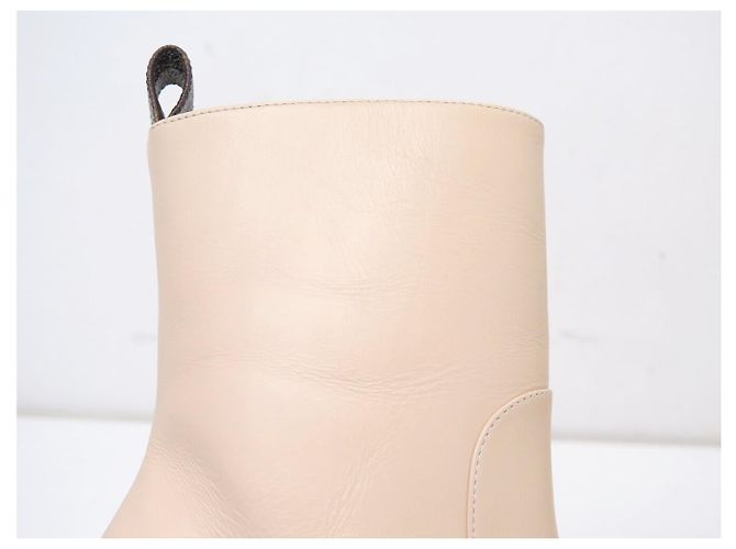 NUEVAS BOTAS LOUIS VUITTON SILUETA 37 TACONES DE PITÓN Crudo - vista 13