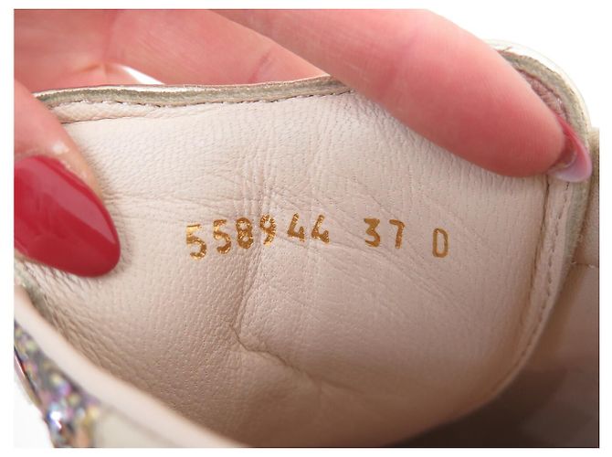 Alexander Mcqueen SCARPE ALEXANDER MC QUEEN OVERSIZE GLITTER DISCO 558944 37 IT 38 FR Multicolore - vista 17