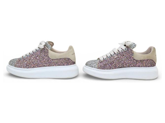 Alexander Mcqueen SCARPE ALEXANDER MC QUEEN OVERSIZE GLITTER DISCO 558944 37 IT 38 FR Multicolore - vista 2
