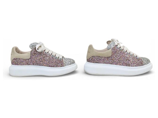 Alexander Mcqueen SCARPE ALEXANDER MC QUEEN OVERSIZE GLITTER DISCO 558944 37 IT 38 FR Multicolore - vista 3