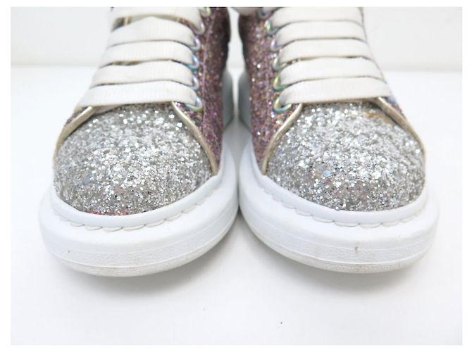 Alexander Mcqueen SCARPE ALEXANDER MC QUEEN OVERSIZE GLITTER DISCO 558944 37 IT 38 FR Multicolore - vista 4