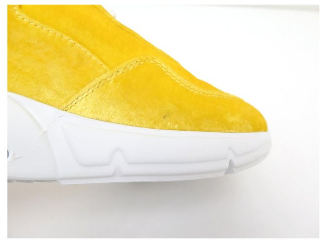 NEUE PHILIPP PLEIN RUNNER SAMT GELB GRÖSSE 37 IT 38 FR - Ansicht 15