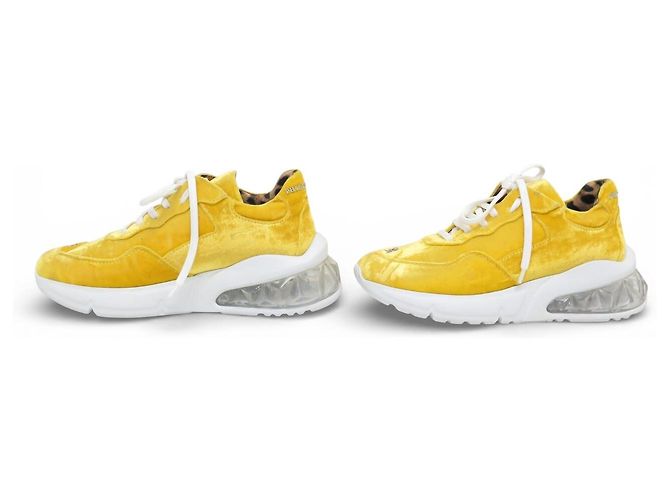 NEUE PHILIPP PLEIN RUNNER SAMT GELB GRÖSSE 37 IT 38 FR - Ansicht 2