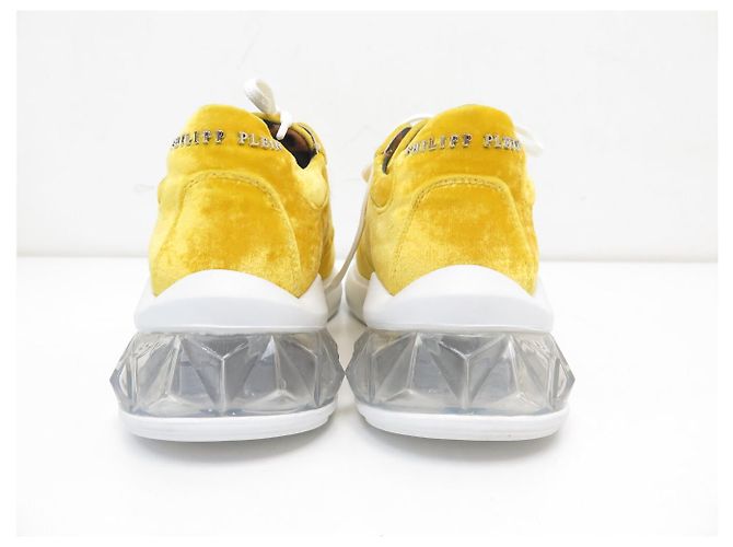 NEUE PHILIPP PLEIN RUNNER SAMT GELB GRÖSSE 37 IT 38 FR - Ansicht 5