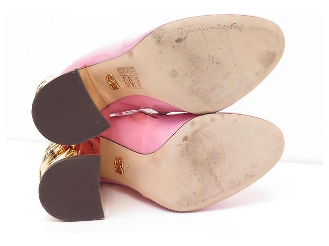 NUEVAS BOTAS DOLCE & GABBANA VALLEY DG KAROL 37.5 IT 38.5 FR Rosa - vista 6