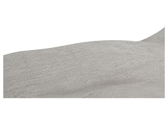 Vestido Mini de Lino Blanco con Detalles de Encaje Iro Balco Crudo - vista 7