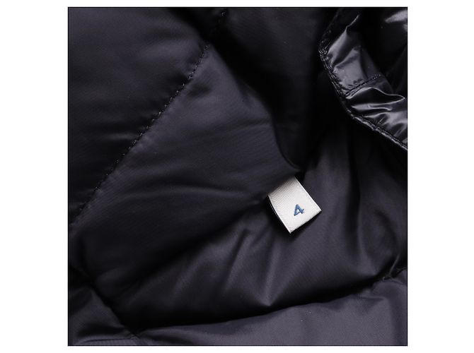 Cappotto imbottito Moncler in cotone nero - vista 11