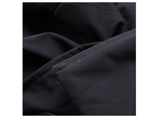 Cappotto imbottito Moncler in cotone nero - vista 12