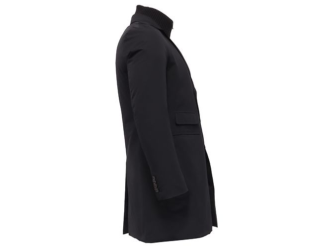 Cappotto imbottito Moncler in cotone nero - vista 3