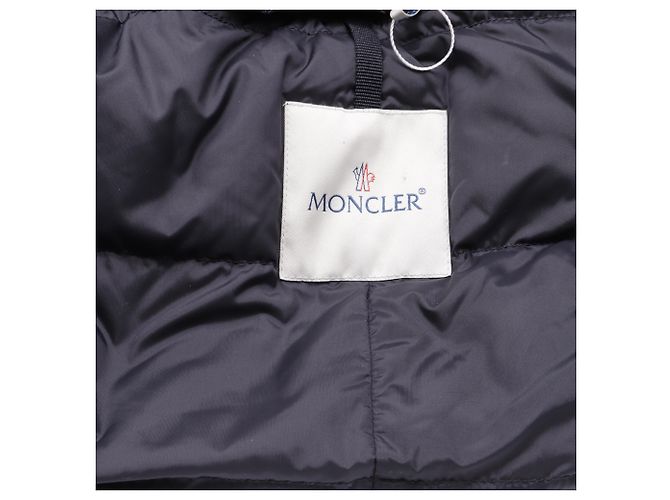 Cappotto imbottito Moncler in cotone nero - vista 5