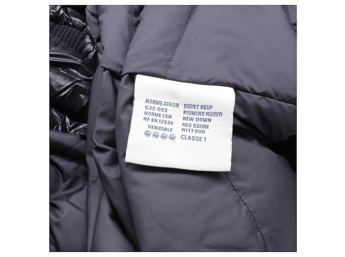 Cappotto imbottito Moncler in cotone nero - vista 6