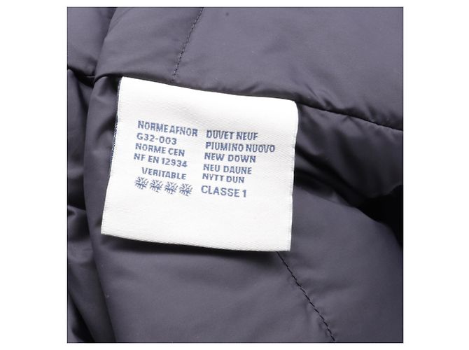 Cappotto imbottito Moncler in cotone nero - vista 7