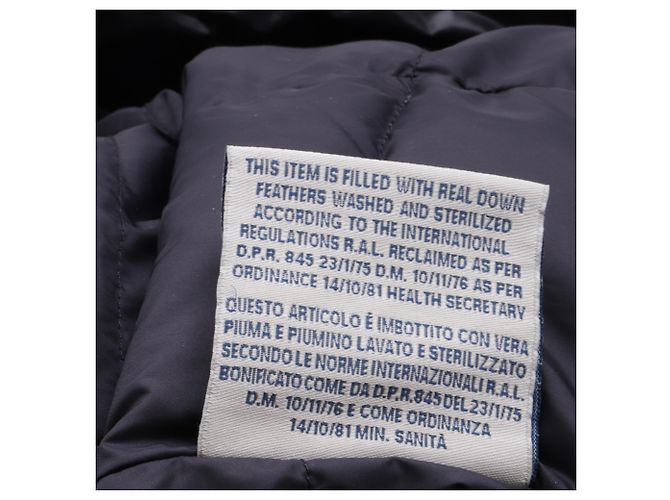 Cappotto imbottito Moncler in cotone nero - vista 8
