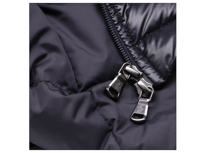 Cappotto imbottito Moncler in cotone nero - vista 9