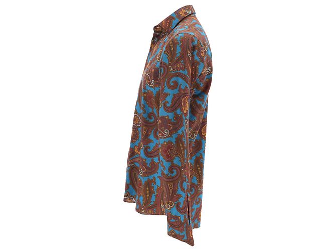 Chemise à imprimé paisley Etro en coton multicolore - vue 2
