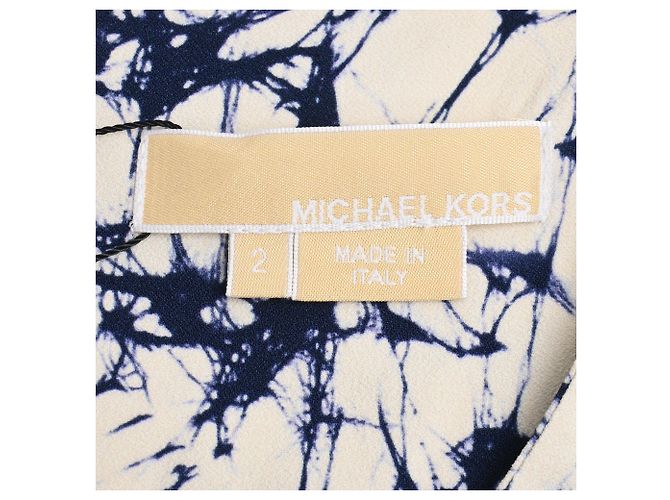 Vestido Midi Tie-Dye en Algodón Crema de Michael Kors Blanco Crudo - vista 5