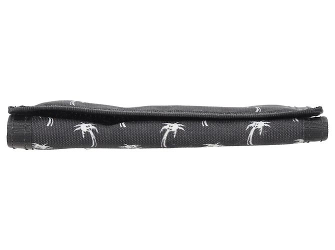 Saint Laurent Palm Tree Tri-Fold Wallet in Black Nylon - view 4