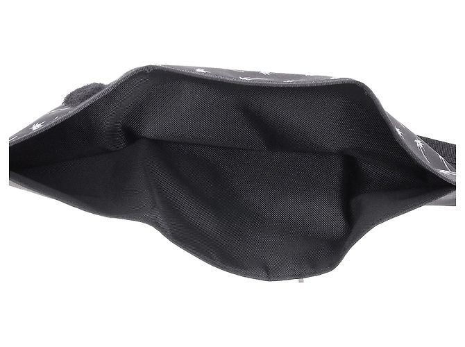 Saint Laurent Palm Tree Tri-Fold Wallet in Black Nylon - view 6