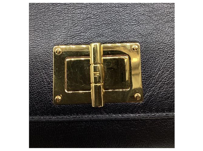 Borsa Clutch Natalia di Tom Ford in pelle nera Nero - vista 11