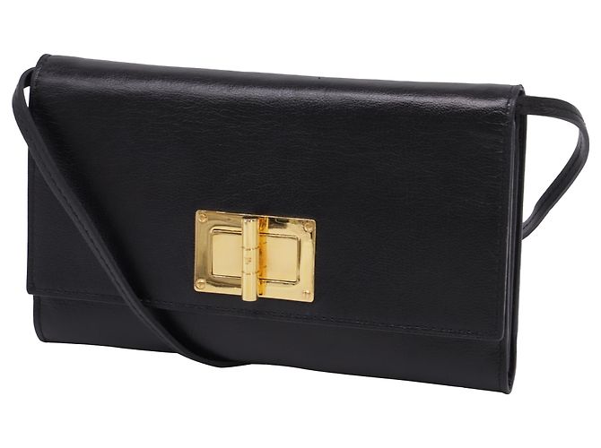 Borsa Clutch Natalia di Tom Ford in pelle nera Nero - vista 2