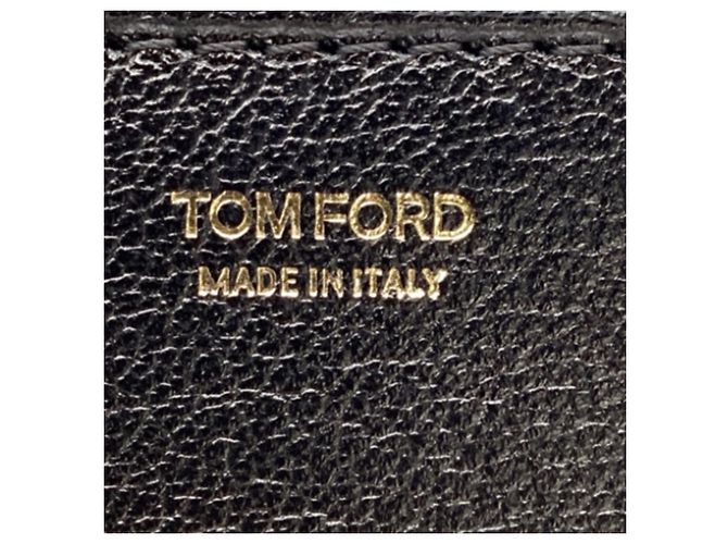 Borsa Clutch Natalia di Tom Ford in pelle nera Nero - vista 8