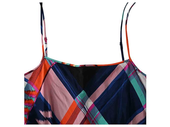 Abito midi senza maniche Josie in seta multicolore di Diane Von Furstenberg - vista 5